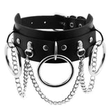 Harajuku Punk Collar Necklace Ins Love Leather Retro Clavicle Neckl
