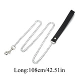 Sexy Punk Choker Collar Necklace Set Leather Bondage Body