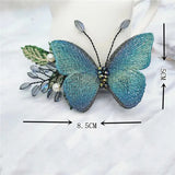 Embroidered Butterfly Duckbill Clip Hairpin
