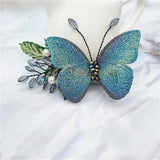 Embroidered Butterfly Duckbill Clip Hairpin