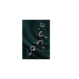 Women's Silver Zircon Star Tassel Long Earrings