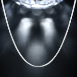 925 Sterling Silver 2MM Snake Chain Necklace 16-30 Inches