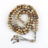 Muslim Prayer Beads Yellow Bracelet 99 Stones Ramadan Jewelry