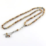 Muslim Prayer Beads Yellow Bracelet 99 Stones Ramadan Jewelry