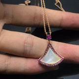 Fashionable Fan-shaped Clavicle Chain Necklace for Women
