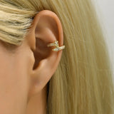 925 Silver Geometric Earrings No Piercing Minimalist Style