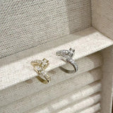 925 Silver Geometric Earrings No Piercing Minimalist Style