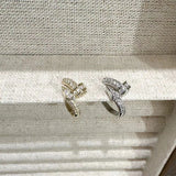 925 Silver Geometric Earrings No Piercing Minimalist Style