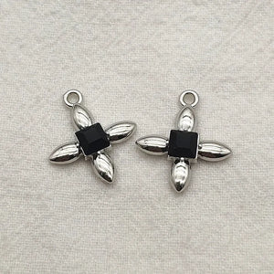 100pcs Zinc Alloy Rhinestone Charm DIY Jewelry Findings