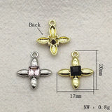 100pcs Zinc Alloy Rhinestone Charm DIY Jewelry Findings