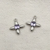 100pcs Zinc Alloy Rhinestone Charm DIY Jewelry Findings