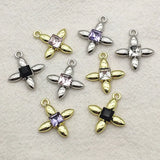100pcs Zinc Alloy Rhinestone Charm DIY Jewelry Findings