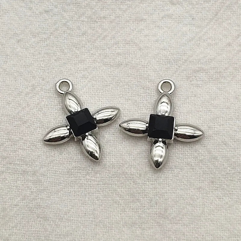 100pcs Zinc Alloy Rhinestone Charm DIY Jewelry Findings