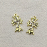 21x12mm Pearl/Rhinestone Charm Necklace/Earring DIY 100pcs