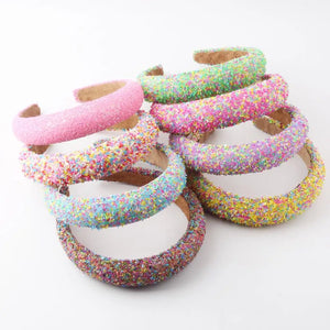 Personality Hair Light Small Bib Beads Headband Women's Headdress