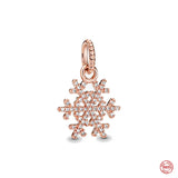 Christmas Tree Snowflakes Bead Dangle Charms for Bracelet
