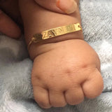Custom Baby Name Birth Year Bracelet Stainless Steel