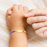 Newborns Baby Nameplate Bracelets with Adjustable Chain