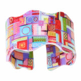 Newei Acrylic Geometric Pattern Bangles For Women Jewelry