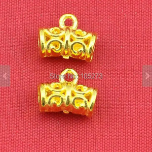10pcs Plated Spacer Bail Charm Pendants 9x12mm - DIY Jewelry Making