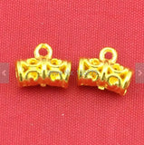 10pcs Plated Spacer Bail Charm Pendants 9x12mm - DIY Jewelry Making
