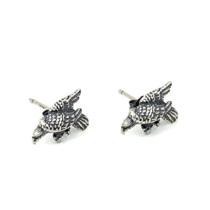 925 Sterling Silver Eagle Stud Earrings Hiphop Punk Bird Animal Unisex Jewelry
