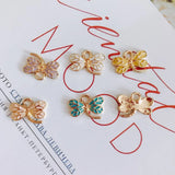 100pcs 11*16mm Dragonfly Charms Tone Plated Enamel Pendants