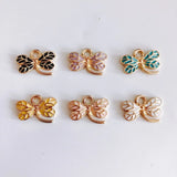100pcs 11*16mm Dragonfly Charms Tone Plated Enamel Pendants