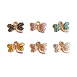 100pcs 11*16mm Dragonfly Charms Tone Plated Enamel Pendants