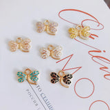 100pcs 11*16mm Dragonfly Charms Tone Plated Enamel Pendants