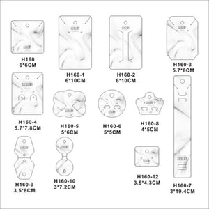 100pcs Hairpin Tags Jewelry Display Cards