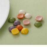 100pcs 15mm Square Resin Beads DIY Jewelry Earring Accessory