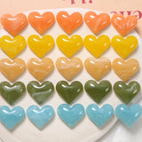 100pcs Cartoon Resin Flatback Beads DIY Jewelry Earring Accessory