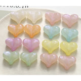100pcs/lot Geometry Cartoon Hearts Beads DIY Jewelry Accessories