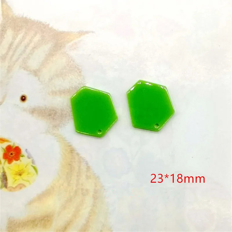 100pcs Acrylic Beads Irregular Shape DIY Earring Pendant