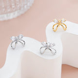 10pcs 15*13mm Copper Alloy Silver Ribbon Bow Charms DIY Jewelry Findings