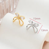 10pcs 15*13mm Copper Alloy Silver Ribbon Bow Charms DIY Jewelry Findings