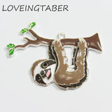 10pcs Sloth Pendants for Jewelry Making