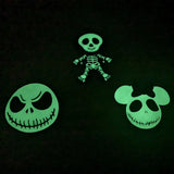 10pcs Glow In Dark Enamel Halloween Pendants For Kids Necklace