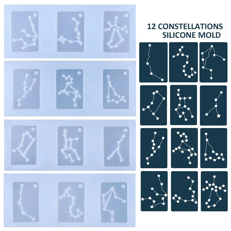 Constellations Pendant Silicone Mold for DIY Jewelry
