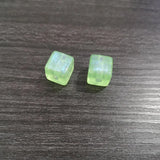260pcs Transparent Acrylic Cube Glitter Beads for DIY Hand Jewelry