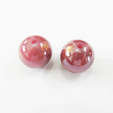 Double Round Glitter/Double Beads for Chunky Necklace Hand Jewelry