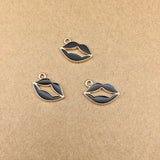 80pcs/Lot Sexy Lip Shape Enamel Charms 18*11MM, DIY Jewelry Findings