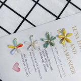 Colorful Crystal Rhinestone Flower Charms Necklace Pendants