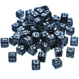 1900pcs Acrylic Cube Beads 6*6mm DIY Jewelry Findings Big Hole Spacer Beads