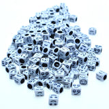 1900pcs Acrylic Cube Beads 6*6mm DIY Jewelry Findings Big Hole Spacer Beads