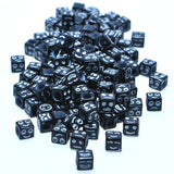 1900pcs Acrylic Cube Beads 6*6mm DIY Jewelry Findings Big Hole Spacer Beads