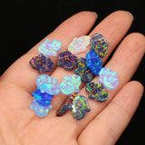 Synthetic Opal Hamsa Hand Pendant for DIY Jewelry Making
