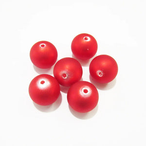 20mm 100pcs Red Acrylic Pearl Beads Chunky Jewelry Necklace