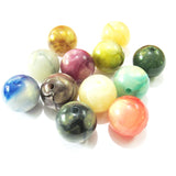 20mm Double Color Glitter Beads Chunky Jewelry Necklace